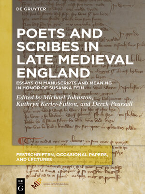 cover image of Poets and Scribes in Late Medieval England